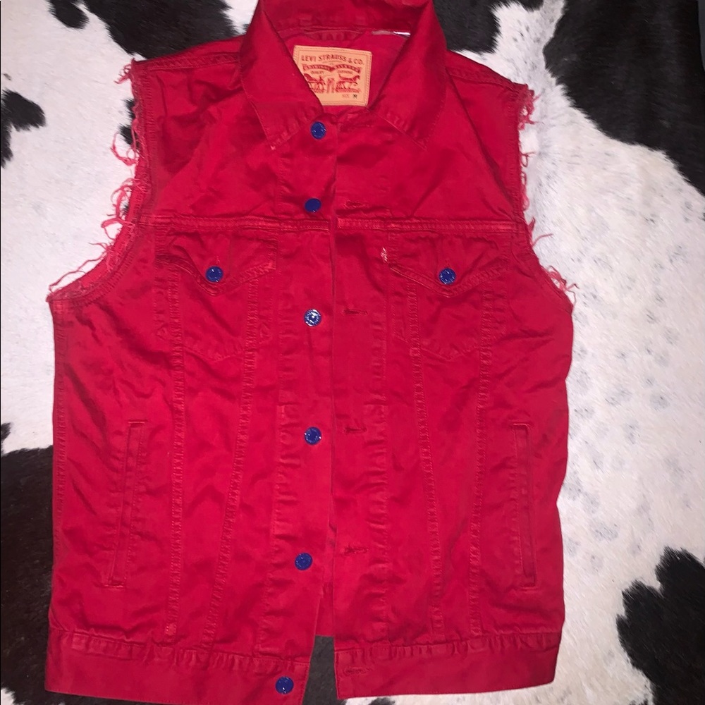 Levi’s Red Denim Vest